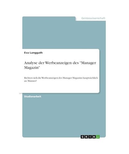 Analyse der werbeanzeigen des - der,